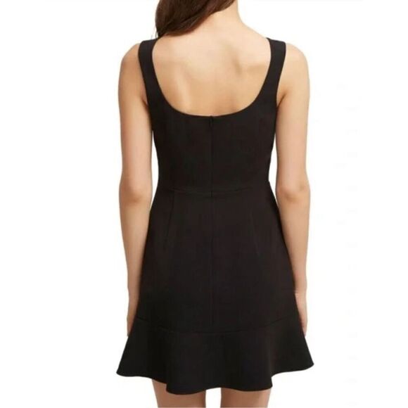 New. French Connection black Mini ruffle mini dress. Large. Retails $153 - Picture 15 of 16